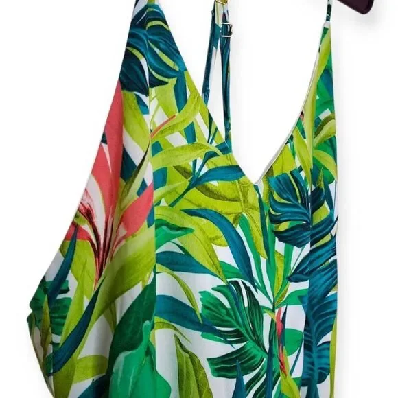 Hutch Anthropologie Women's Tropical Print Maxi Dress size Small